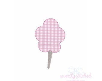 Cotton candy cone applique design