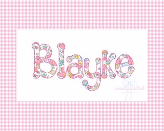 3" Dotty Applique Machine Embroidery Font