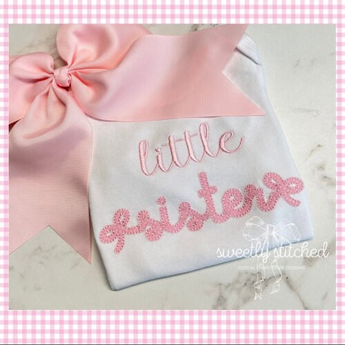 Lindsay Bow Applique Font 2in Etsy