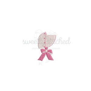 Mini fill Bonnet machine embroidery design