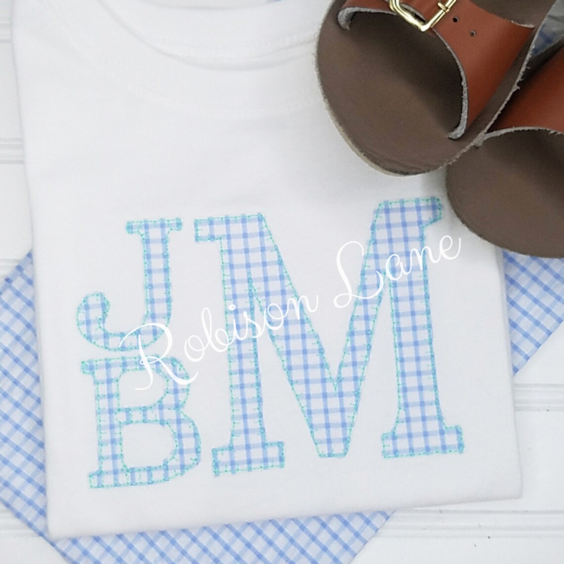 Stacked Monogram Applique Font - Etsy