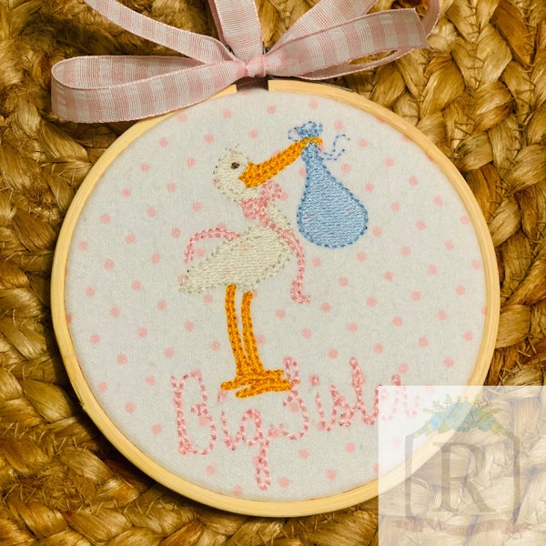 Mini Sweet Stork Machine Embroidery Design