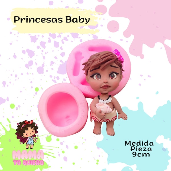 Moule en silicone bébé princesse