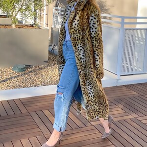 Leopard Faux Fur. Cheetah Women Coat. Leopard Coat. Trendy