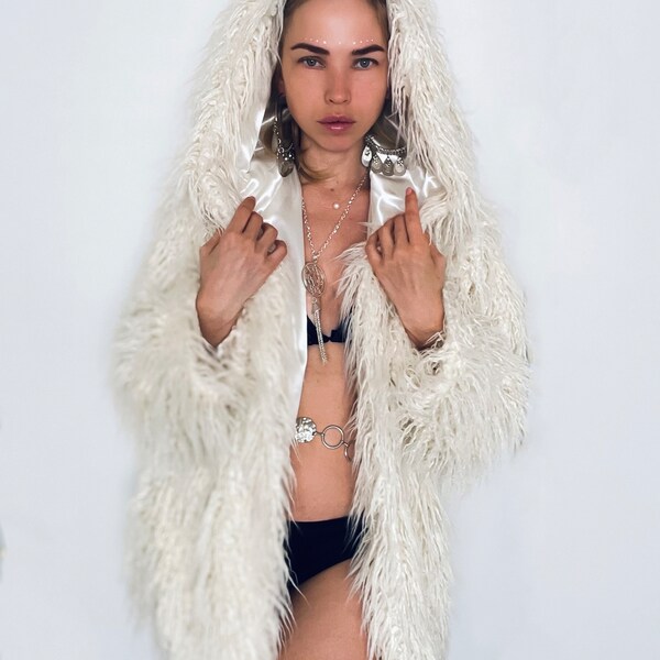 Faux Mongolian Fur Jacket main image 0