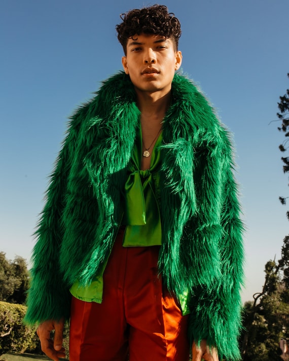 MOVA FASHION// Crazy Green Faux Jacket 