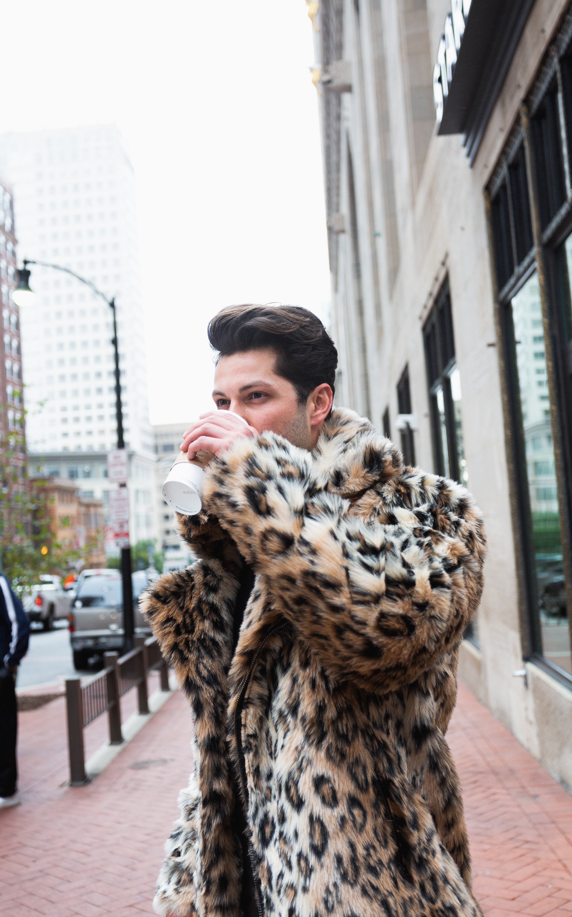 セール】Shaggy Leopard Jacket / シャギーレオパードジャケット