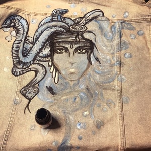 MEDUSA Hand Painted, Pearl-beaded/ or Without Pearls Embroidery/ Custom ...