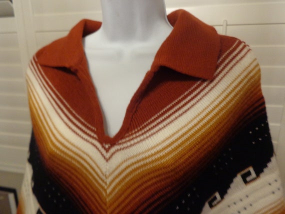 Women's Vintage Poncho One of a Kind Handmade - image 2