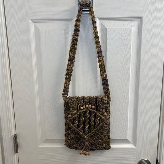 Gorgeous Handcrafted Multicolor Macramé Crochet B… - image 1
