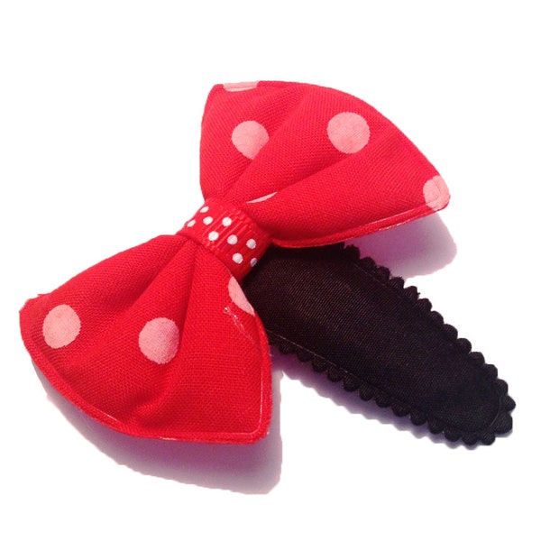 Barrette - Clip - Noeuds Papillon Rouges - Kawaii