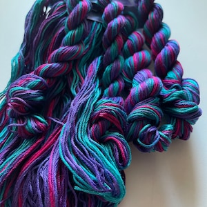 Hand Dyed Floss - Rave-In