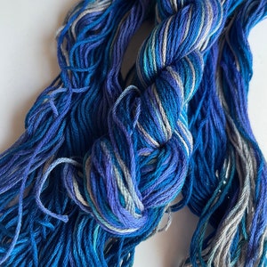 Hand Dyed Floss - Winter Sky