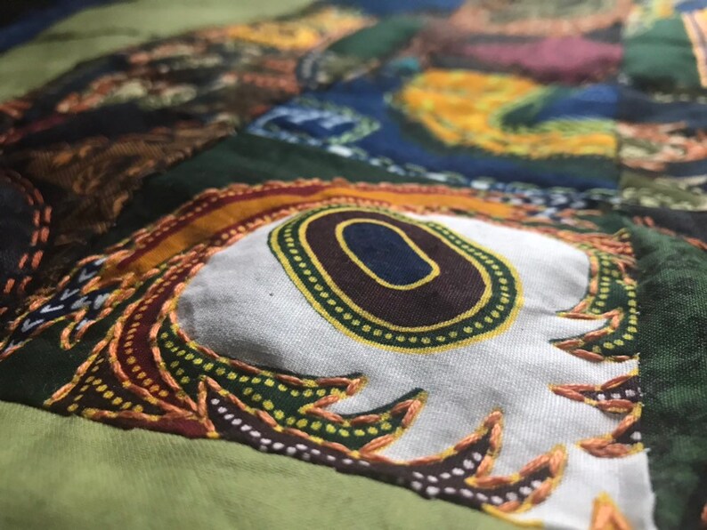 24.5 x 19 Hand Sewn Patchwork Baby Quilt
