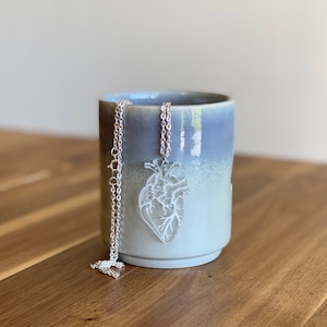 Clear Acrylic Anatomical Heart Necklace | Science Medical Anatomy Necklace | Cardiac