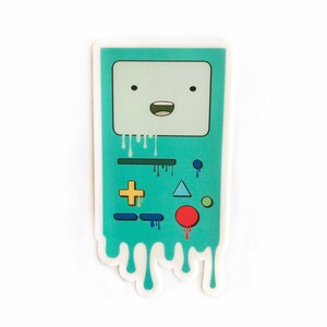 Adventure Time Melting BMO Sticker | Cartoon Sticker | Vinyl Sticker | Adventure Time Fan Art