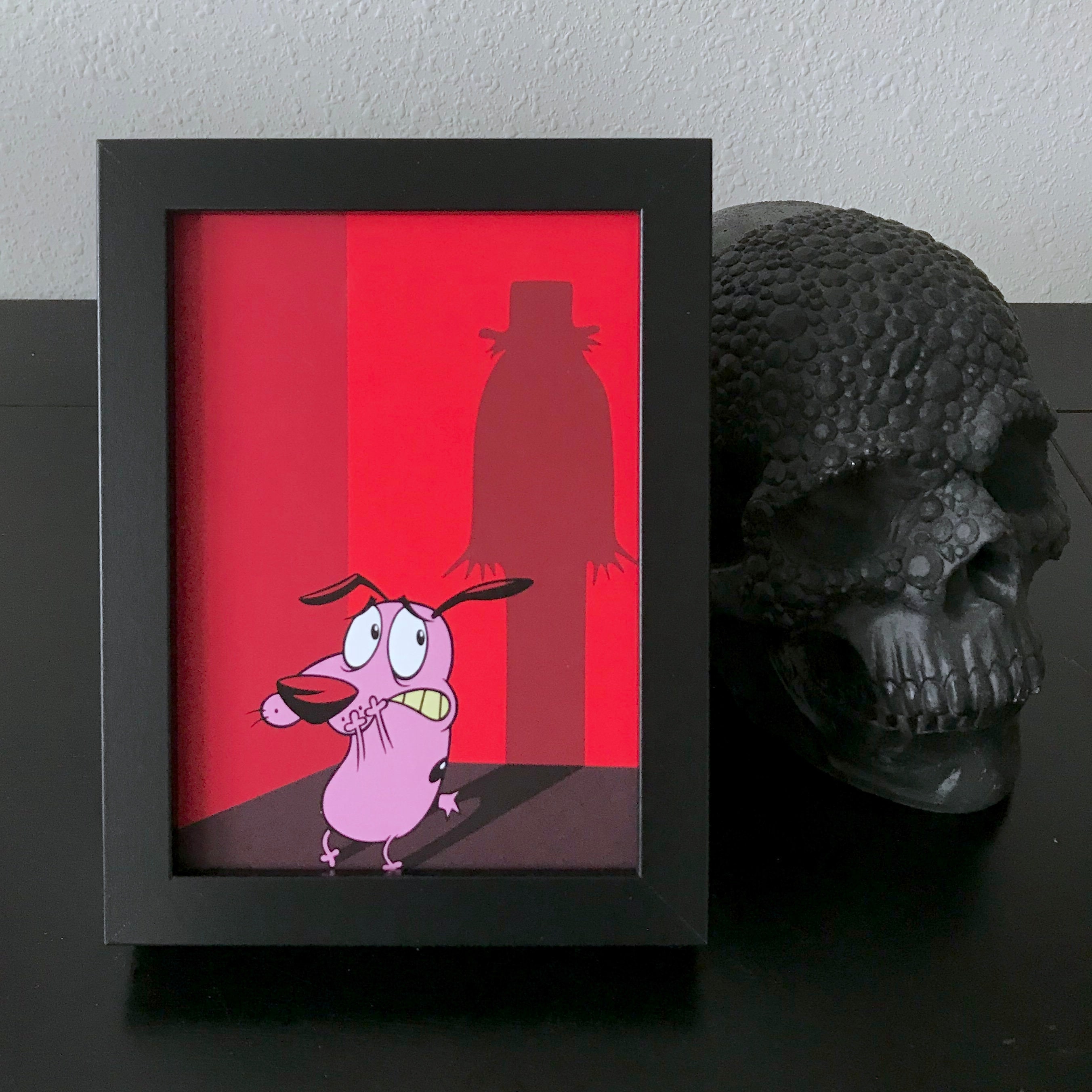 Courage the Cowardly Dog & Babadook Framed Print Horror - Etsy Australia Courage the Cowardly Dog & Babadook Framed Print Horror - Etsy Australia