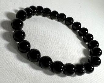 Black Onyx Bracelet | Gemstone Bracelet | Matte Onyx Bracelet |Women | Men's Bracelet