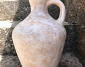 Artigianatosardo.AntiquityInterior design.Ancient pottery.Ceramic reproduction of Punic pitcher.Ancient pottery Prehistoric Sardinia.Rustic