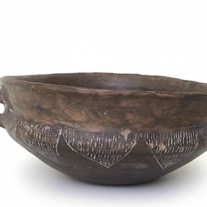 Italiaans handgemaakt keramiek, gedecoreerd, vintage antiek en verzamelobjecten | Handgemaakte kom | Interieurontwerp, rustiek neolithisch aardewerk