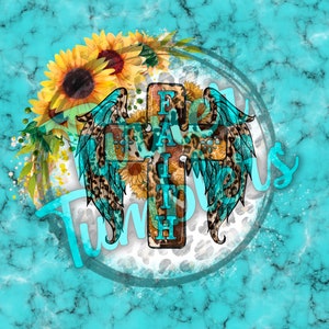 Faith Cross 20oz Sublimation Tumbler Wrap. 2 files.