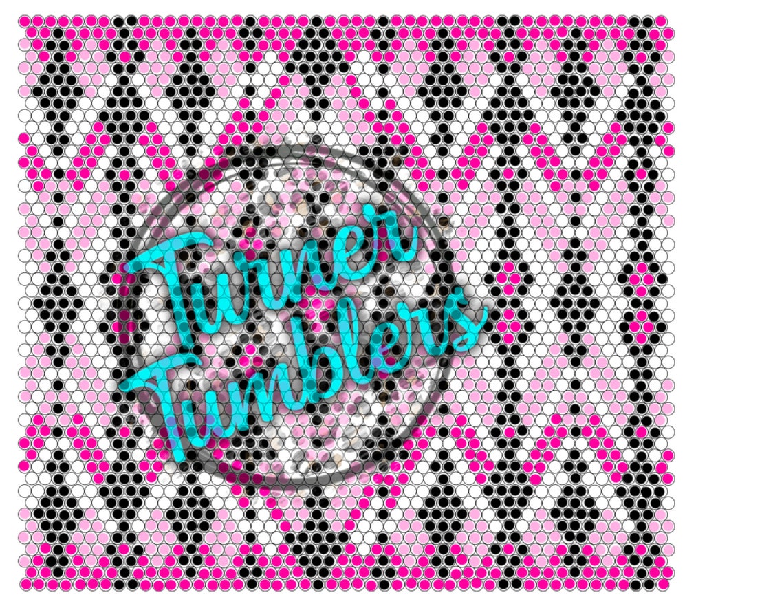 Pink Aztec Ss20 Rhinestone Template 20oz Tumbler - Etsy