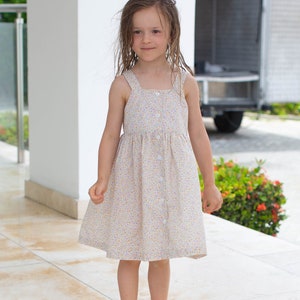 Liberty Print Girls Dress: Cotton Summer Dress