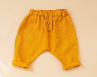 Pantalones de lino para niños: pantalones de verano para bebés