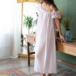 Women Cotton nightgown, Cotton nightdress, Natural nightwear, Women nightwear