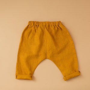 Boys linen pants, boys trousers, baby pants, boys linen trousers image 4
