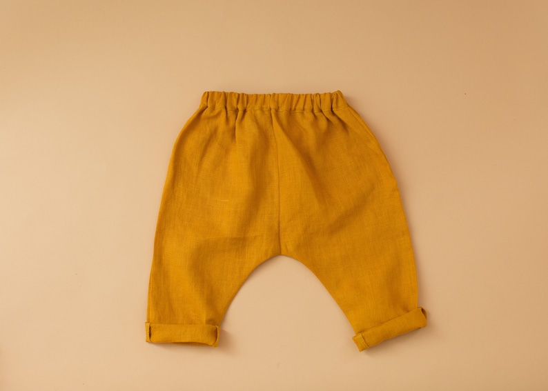 Boys linen pants, boys trousers, baby pants, boys linen trousers image 4
