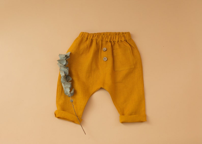 Boys linen pants, boys trousers, baby pants, boys linen trousers zdjęcie 1