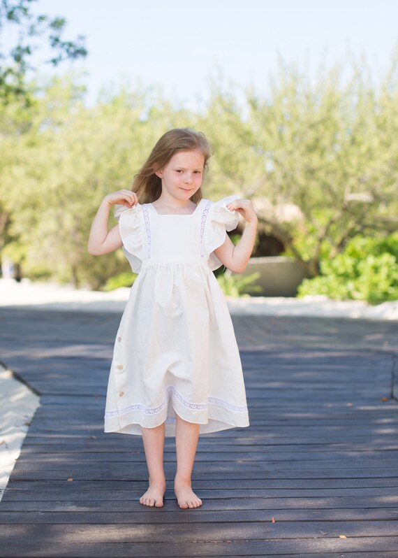 toddler white sundress