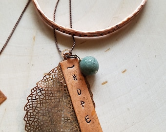 Custom copper necklaces