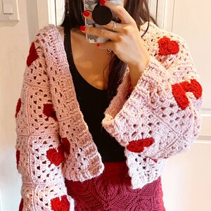 Heart Cardigan Etsy