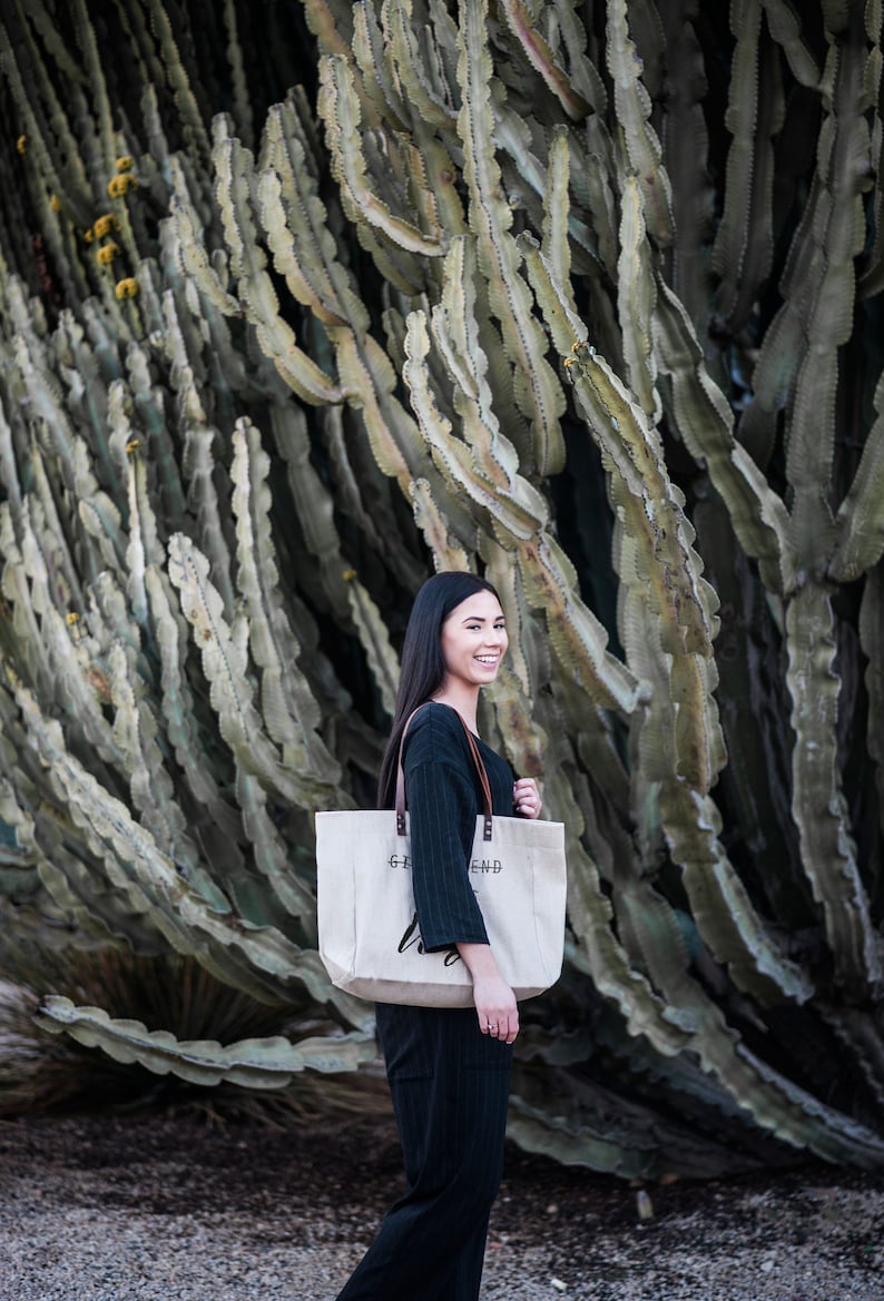 Natural Linen Tote Bag Made In Eu Girlfriend Fiance WIFE 100/% Hand made
