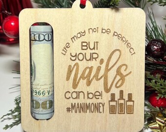 Nail Manicure Money Holder Ornament, Teen Girl Gift