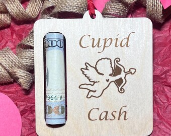 Cupid cash Valentine's Day money holder, Valentine’s Day gift for her, Valentines Money Card, funny Valentines