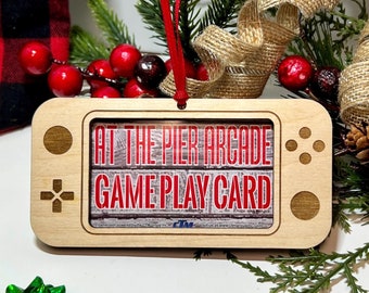 Gamer Gift Card Ornament, Video Controller Ornament, Teen Boy Gift, Video Game Ornament, Gift for Gamer, Arcade gift, Gift for her