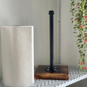 Farmhouse Industrial Paper Towel Countertop Holder, Paper towel holder, free standing paper towel holder, rustic