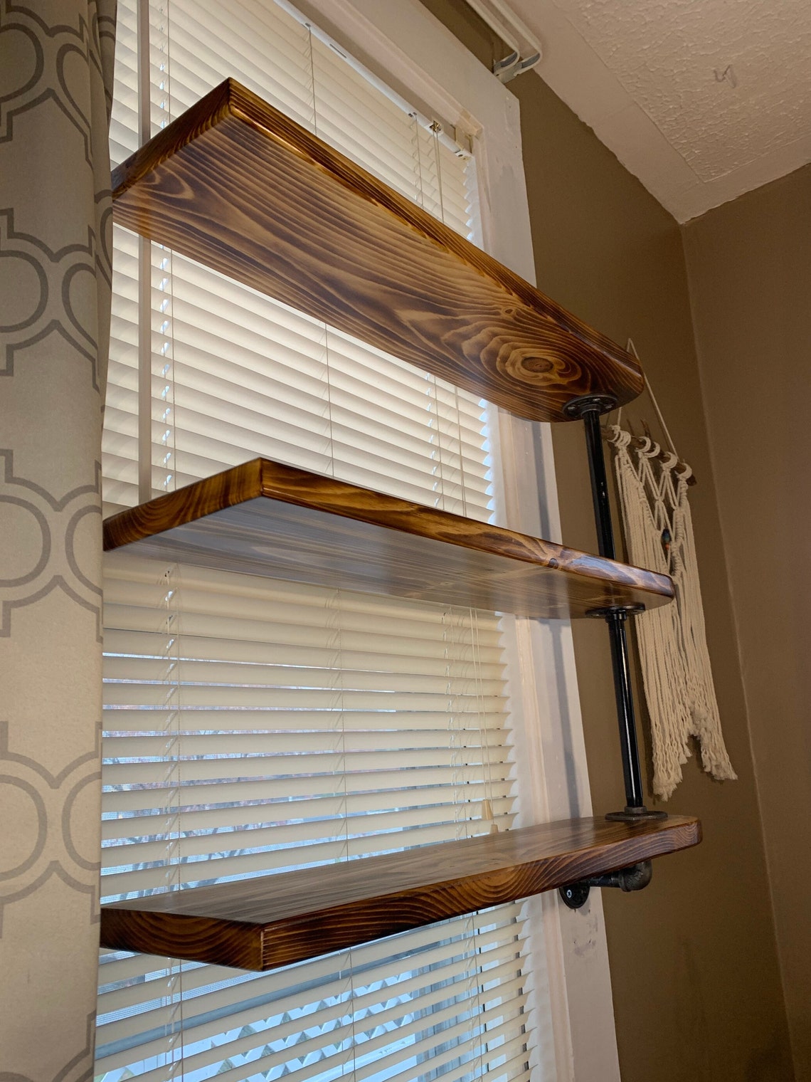 Swivel Industrial Pipe Shelf for Window or Wall 3 Tier Plant Etsy