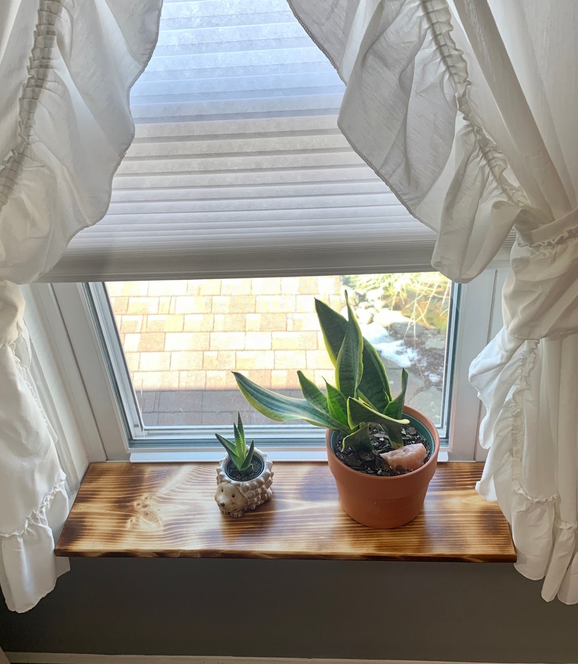 Plant shelf for window sill window sill shelf farmhouse Etsy