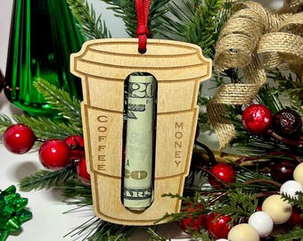 Coffee lovers tumbler money holder, Coffee birthday cash, Coffee money gift, Christmas Cash, gift card for cash, coffee money for gift