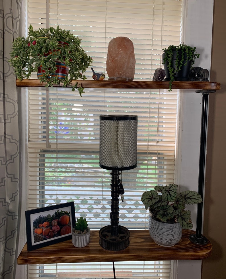 Swivel Industrial Pipe Shelf for Window or Wall Plant Shelf Etsy