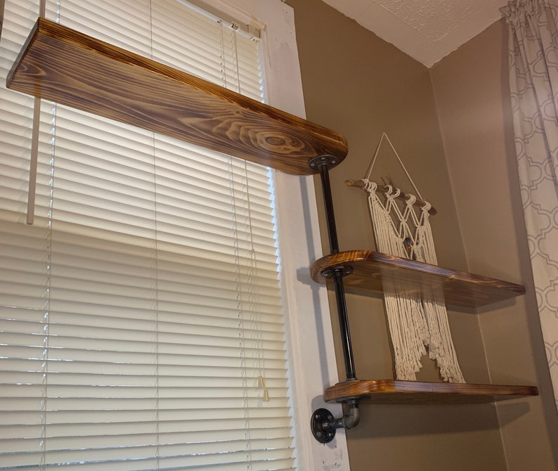 Swivel Industrial Pipe Shelf for Window or Wall 3 Tier Plant Etsy