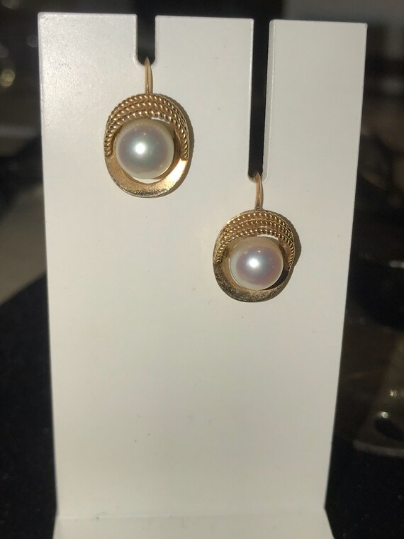 14K Pearl ScrewBack Earrings