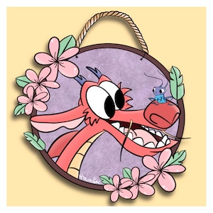 Mulan en Mushu-kaart Carte Mushu