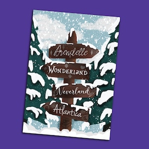 Winter Panel Card A5