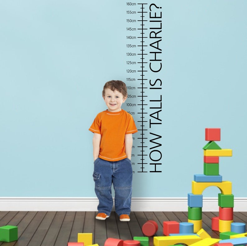 Childrens Height Chart Personalised With Childs Name. Measure Etsy