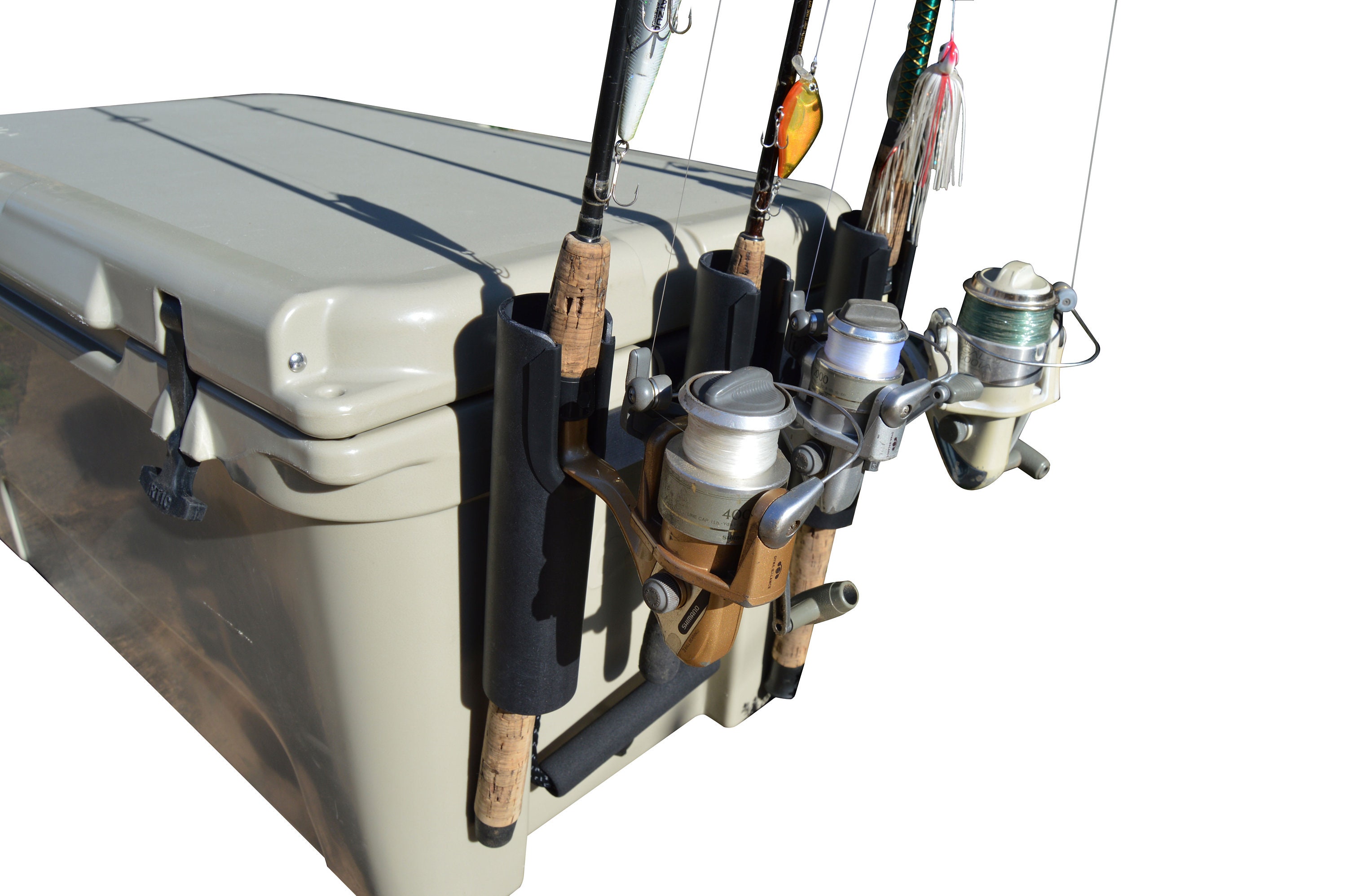 Fishing Rod Holder for YETI and RTIC Coolers 